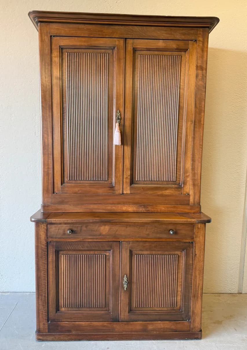 Credenza grissinata con piano estraibile 800, Ottocento
