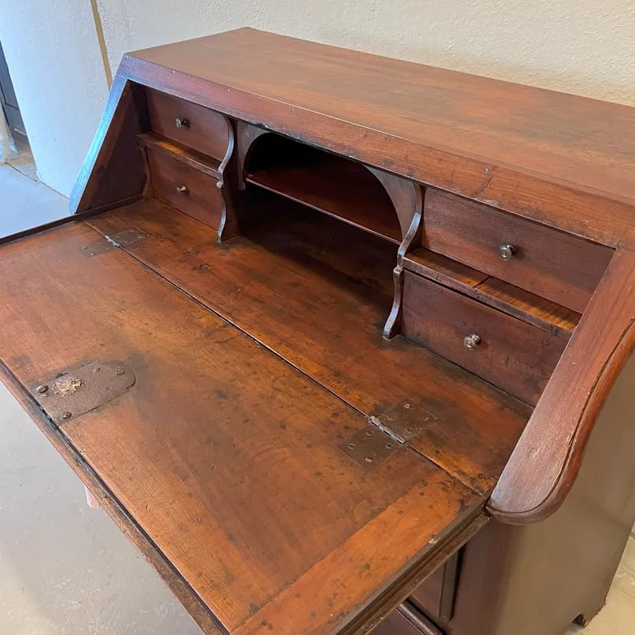 Ribalta antiquariato piemontese epoca 700 in noce, Settecento