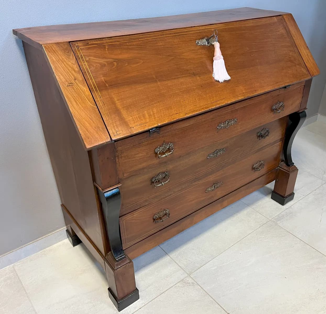 Ribalta Secretaire Impero epoca 800, Ottocento
