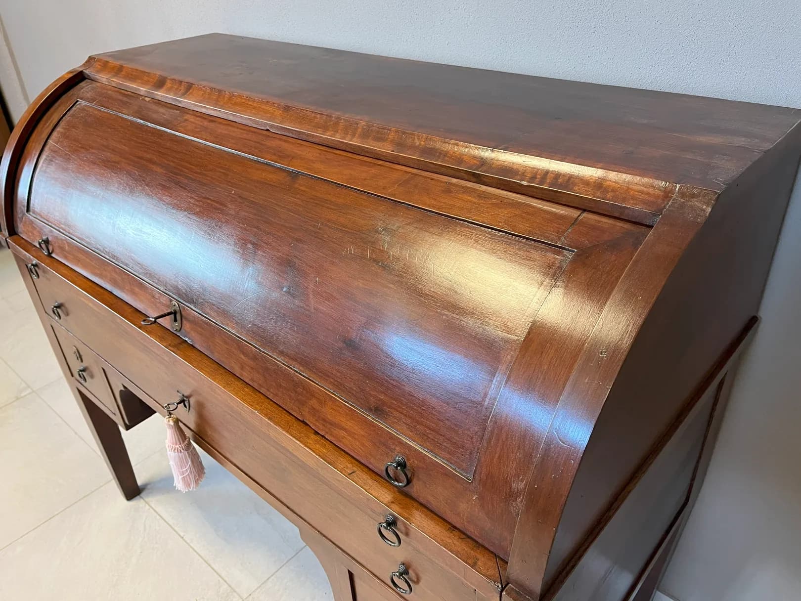 Scrivania con Serrandina e piano estraibile, Metà Ottocento