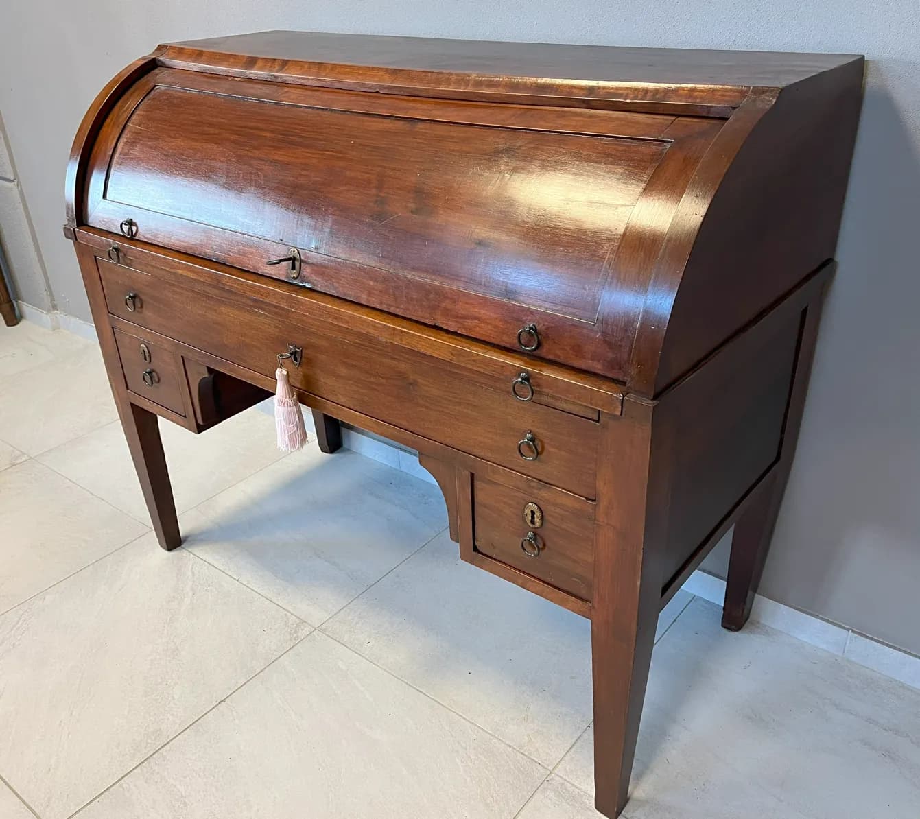 Scrivania con Serrandina e piano estraibile, Metà Ottocento