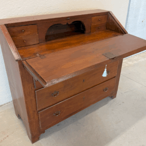 Ribalta epoca 700 in noce con cassetti - Restaurata