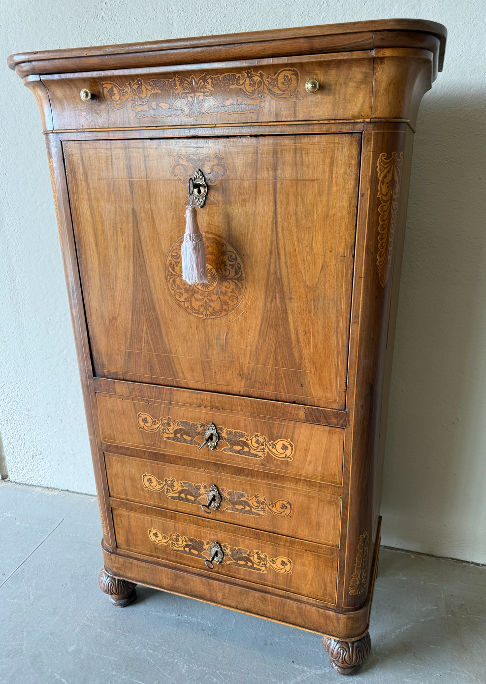 Secretaire in noce epoca 800 - Restaurato